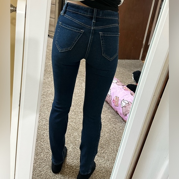 Abercrombie & Fitch Deep Indigo High-Rise Skinny Jeans - Picture 2 of 5